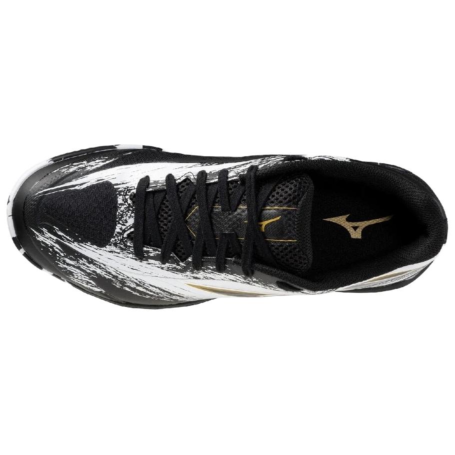 Mizuno Кроссовки для настольного тенниса Wave Medal 8 Унисекс Низкие Дышащие Удобные Кеды Бело-Черные 81GA258212