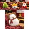 Christmas Theme Santa Claus Snowman Deer Plush Doll Toy Pillow For Gift Giving