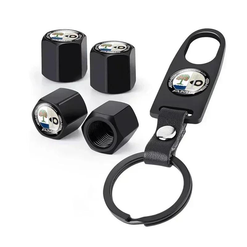 BVT1 GLA W212 2025 Car For Mercedes benz AMG Car Wheel Tire Air Valve Caps with Keychain For Mercedes Benz C180 C200 C260 C300 W108 W