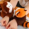 Милая панда, енот, лев, собака, кролик, обезьяна, тигр, плюшевая кукла, браслет, серия, плюшевая игрушка