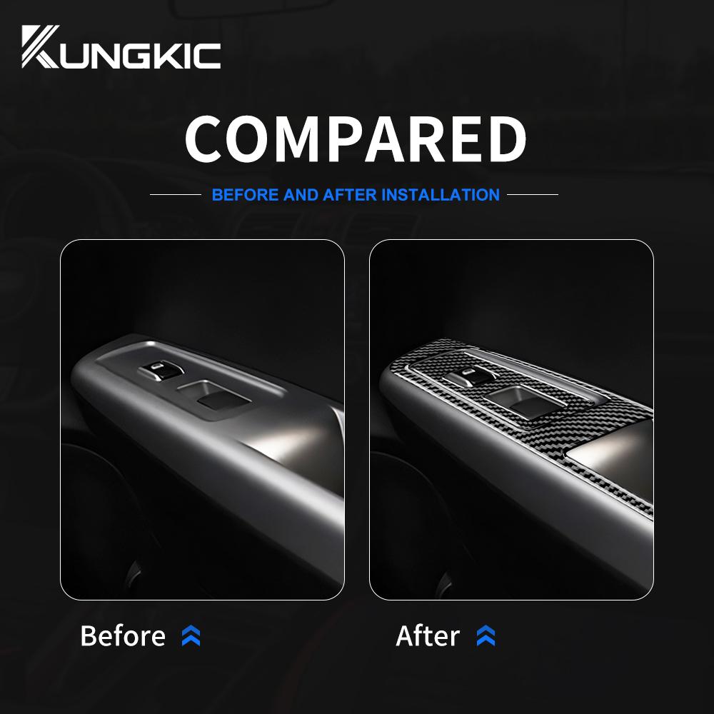 Carbon Fiber Style Interior Sticker Trim for Subaru Impreza 2009 2010 2011 LHD RHD Door Window Switch Button Interior Panel