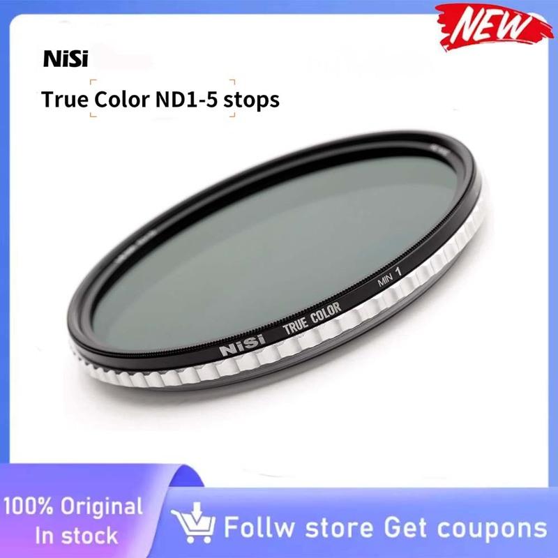 NiSi Swift True Color ND-Vario 67/72/77 мм 1-5 стопов (ND2-ND32) Переменный ND-фильтр Водонепроницаемый Нанопокрытие Оптическое Стекло с Чехлом
