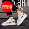 New Men's Inner Heightening Shoes Leather Sports Casual Shoes Invisible Height Increasing Shoes Men Sport Elevator 6CM 8CM 10CM