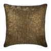 Decorative Throw Pillow Covers Accent Pillow Couch Pillow Brown Silk Handmade Gold Sequin Embroidered Brown Pillow Cover - Gold Friend