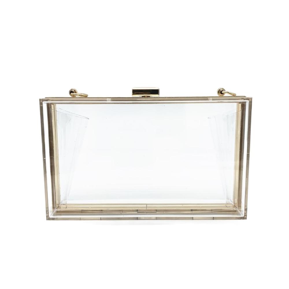Box Bag Acrylic Transparent Bag Summer Women Handbags Travel Banquet Crossbody Bag Outdoor