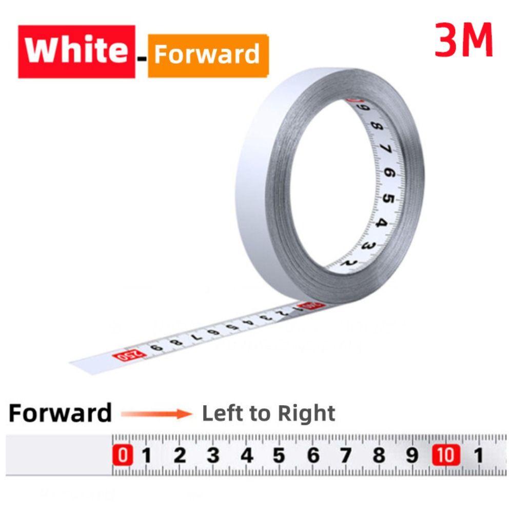 Stainless Steel Metal Tape Measure 13MM Width Metric Scale Rust-Proof Workbench Ruler Router Table