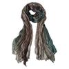 Women Scarf Autumn Winter Tie-Dye Scarf Soft Smooth Texture All-Weather Shawl Versatile Outdoor Accessory