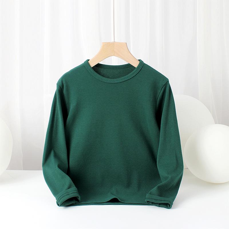 Kids' Spring & Autumn Korean-Style Cotton Long-Sleeve T-Shirts
