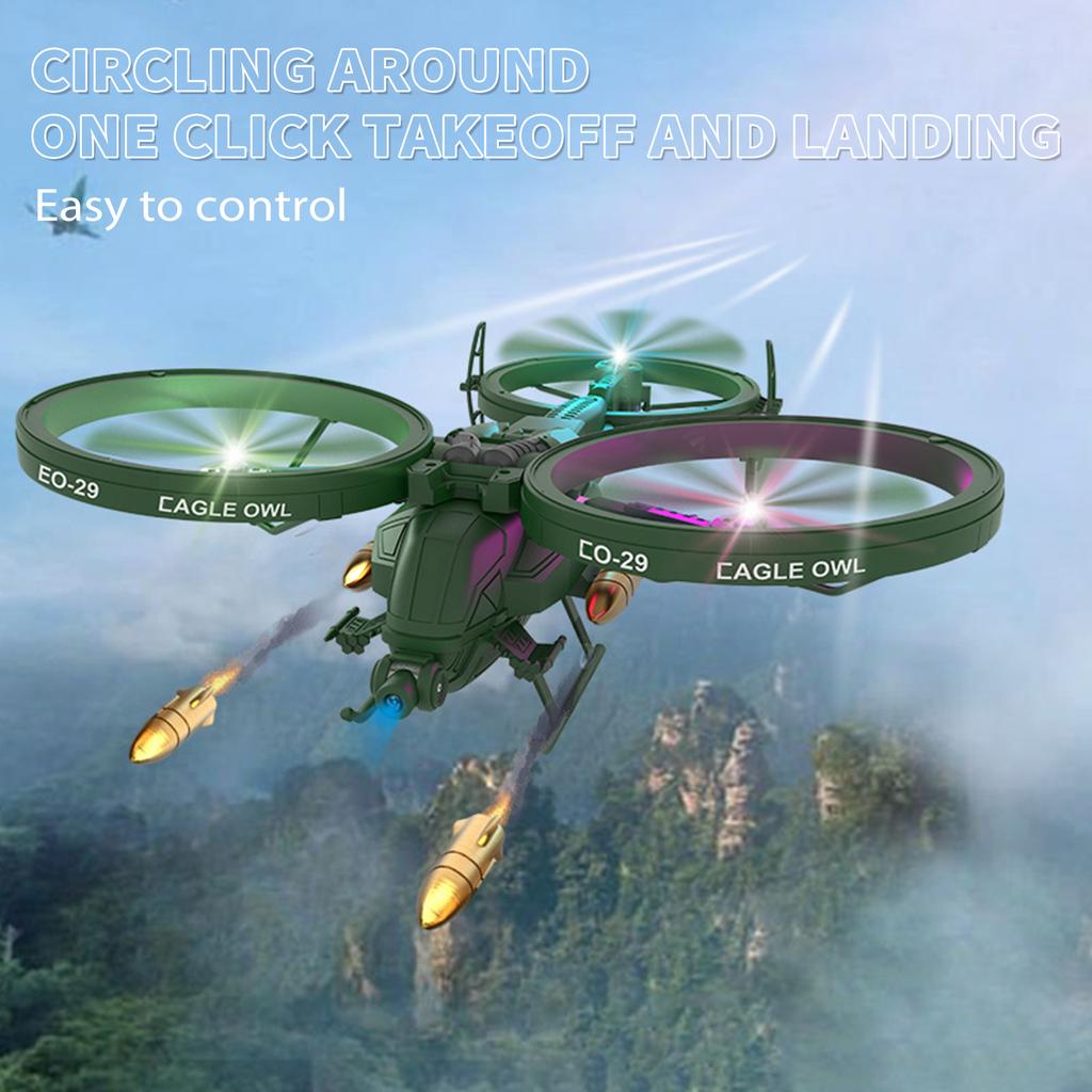 Remote Control Drone with Camera 480P 2.4GHz Remote Control Drone One Click Takeoff