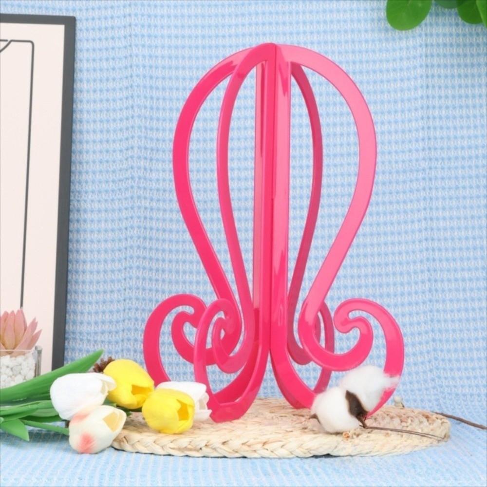 Display Collapsible Wig Head Stand Portable Travel Wig Holder Plastic Wig Stand  Barbershop