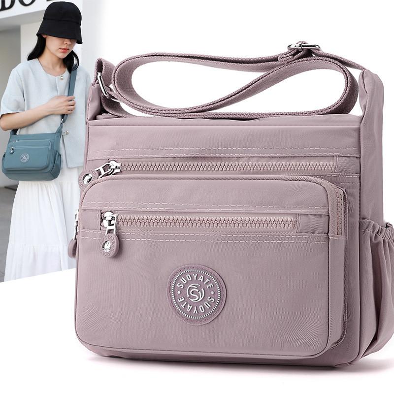 Nylon Crossbody Bag For Women With Large Capacity And Zipper Pocket Perfect For Daily Use