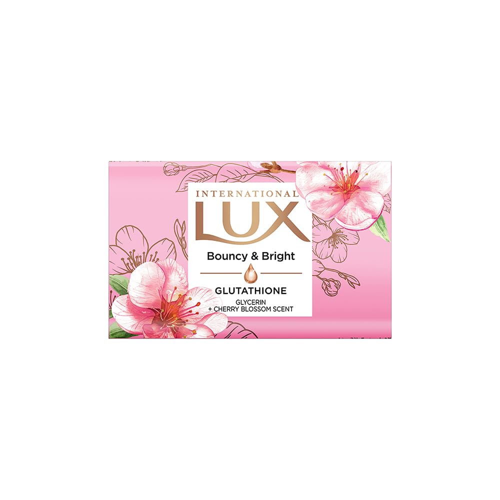 LUX International Упругое и сияющее мыло для купания, 4 x 130 г, РОСКОШНОЕ ОЩУЩЕНИЕ ДЛЯ ВАННЫ, для увлажненной и сияющей кожи, с глутатионом и глицерином,