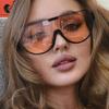 Vintage Semi-round Sun Glasses Women Fashion Monoblock Outdoor Goggle Shades Ins Trending  New Design Sunglasses
