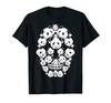 Skull Panda Skeleton Halloween Costume Scary Carnival T-Shirt