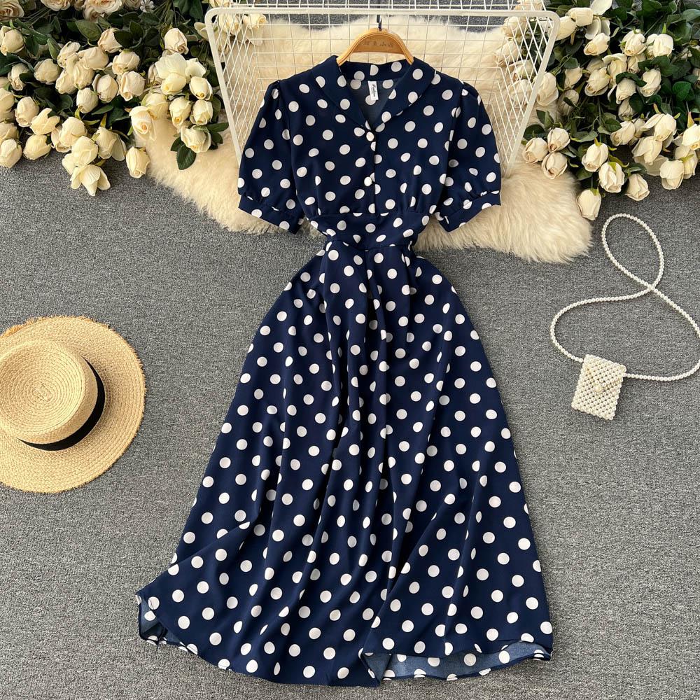 RUGOD Маленькое шифоновое платье Fresh Mori Super Fairy, темпераментное платье с V-образным вырезом, среднее и длинное платье феи Platycodon, платье для французского чая-брейка