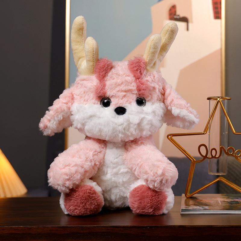 30 см Маленький розовый дракон Мягкая плюшевая кукла Спокойной ночи кукла милая спальная подушка Подарок на день рождения Мультфильм