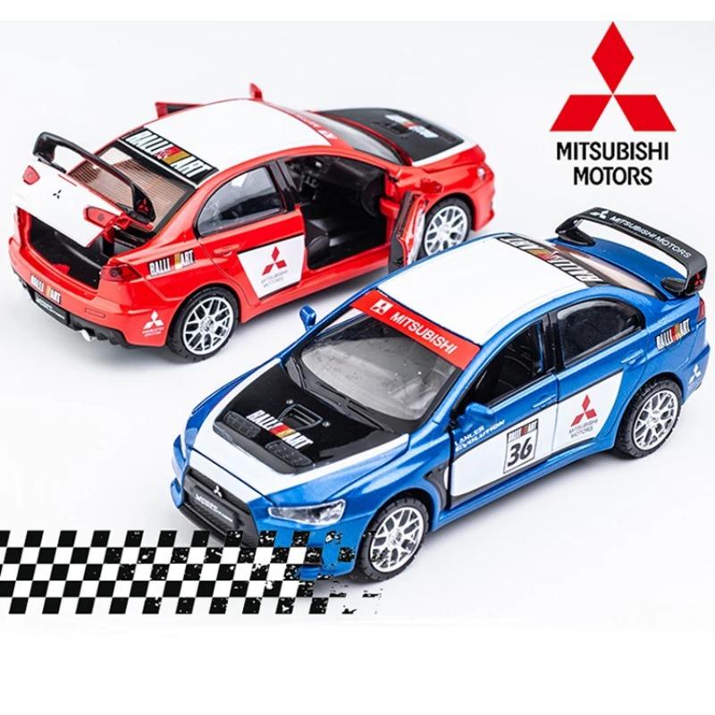 1/32 Mitsubishi Lancer Evolution GT3 Металлический сплав Модель автомобиля Литые игрушечные транспортные средства Модель Звук Свет Игрушки для детей Подарки