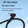 120W Super Fast Braided Elbow Type-C Cable for Huawei, Vivo, Oppo, Honor Flash Charge