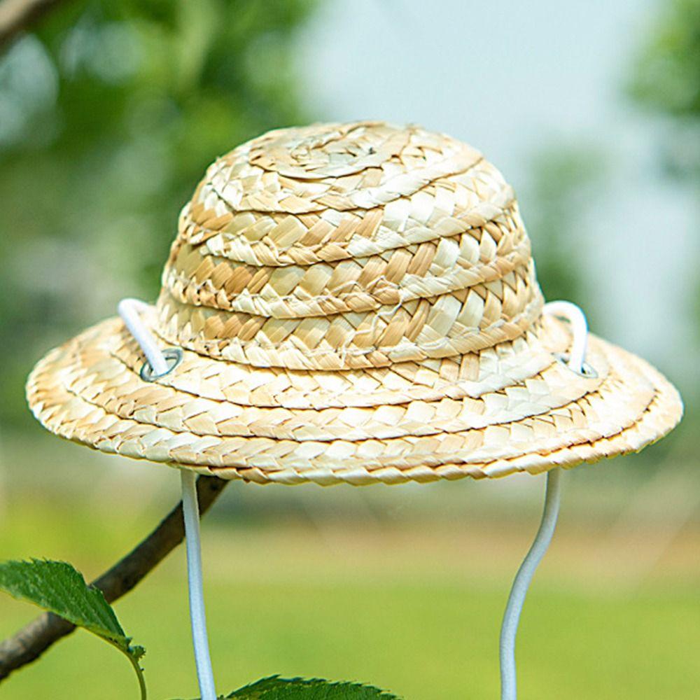 Dog Decorative Hat Pet Woven Hat Photo Prop Cat Party Hats Pet Accessories For Small Dog Puppy Cat