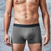 Мужские боксеры, эластичные, мягкие, со средней талией, антисептические, однотонные, дышащие, U-образные, выпуклые, бесшовные, мужские трусы больших размеров, нижнее белье
