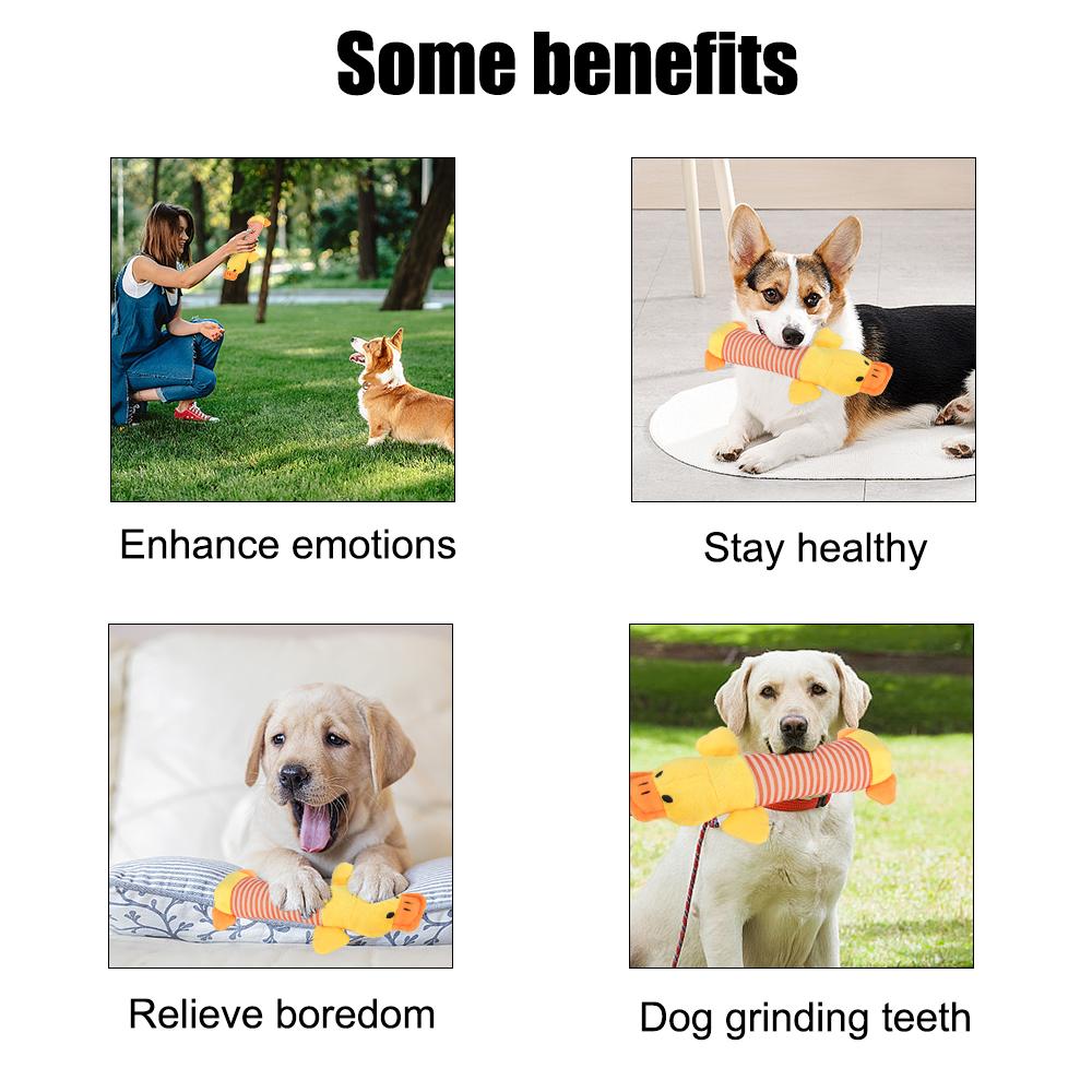 Игрушки из флиса для собак и кошек Слон Утка Свинья Домашнее животное Забавные плюшевые игрушки Подходят для всех питомцев Популярные пищащие жевательные звуковые куклы