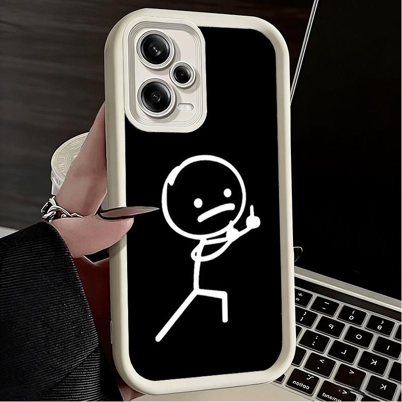 Чехол для телефона Xiaomi Redmi Note 15 14 13 Pro Plus Funny Stickman Matchman Shell 12S 11 11S 11T 5G 14S из мягкого силикона.
