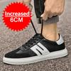 Мужские Повседневные Кроссовки Обувь Обувь Увеличивающая Рост Кожаная Обувь Стельки 5СМ Мужская Повседневная Жизнь Обувь Увеличивающая Рост Теннисные Кроссовки