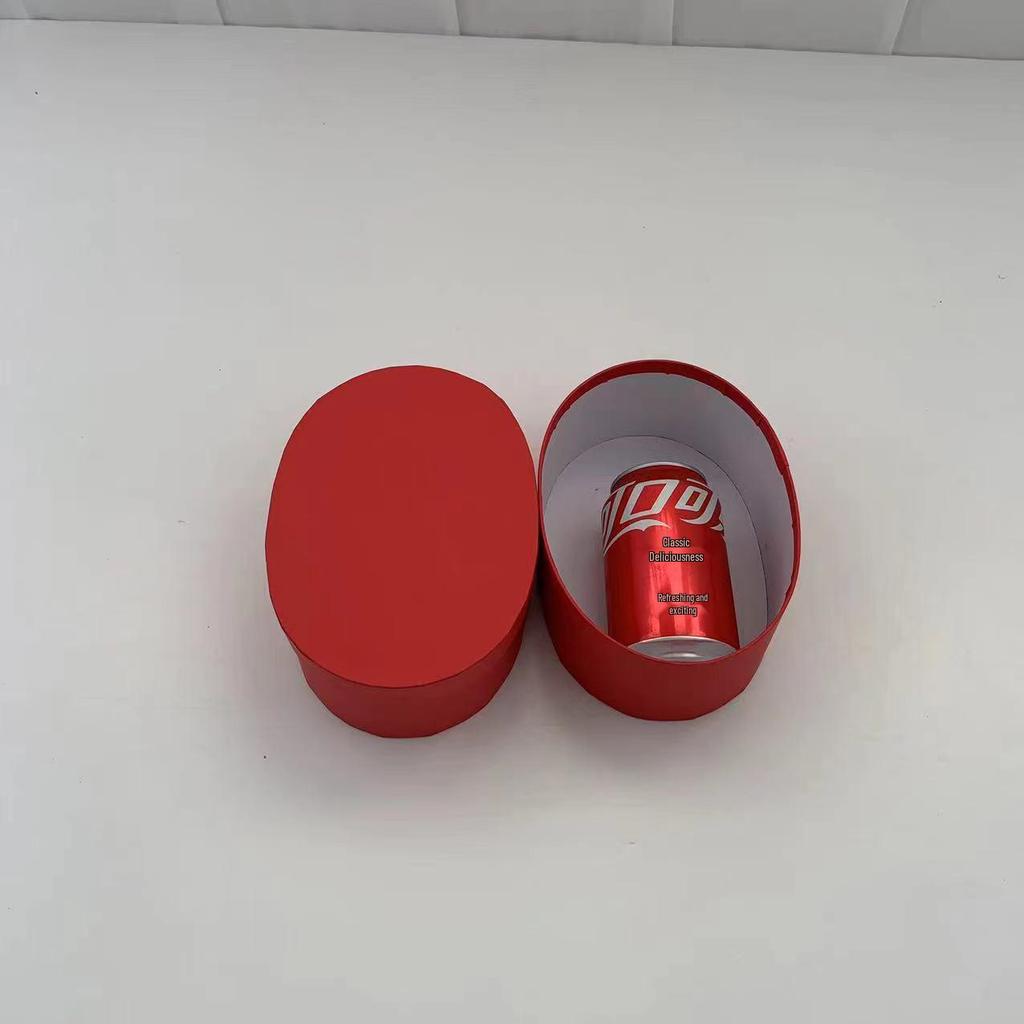 Teacher's Day Kraft Paper Gift Box: Transparent Oval Cookie & Candy Baking Packaging Box