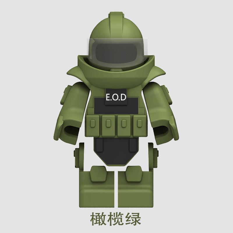 World War Ii Building Block Doll Military Toy Accessories Parachute Weapon Piece Equipment