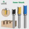 8mm Woodworking Trimming Tool Head with Bearing - Straight Double-Edged Milling Slot Cutter