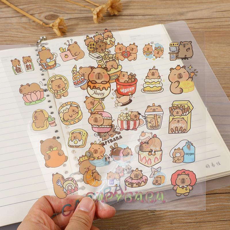 Наклейки Sanrio Labubu - Милые мультяшные граффити и раскраски для украшения журналов.