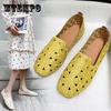 Large Size Square Toe Peas Shoes Women's Spring and Summer Single Shoes Flat Shoes Soft Bottom Comfortable Pumps