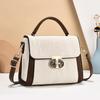 Сумка в китайском стиле женская 2025 новая универсальная маленькая квадратная сумка контрастного цвета модная на плечо сумка-мессенджер женская сумка тренд