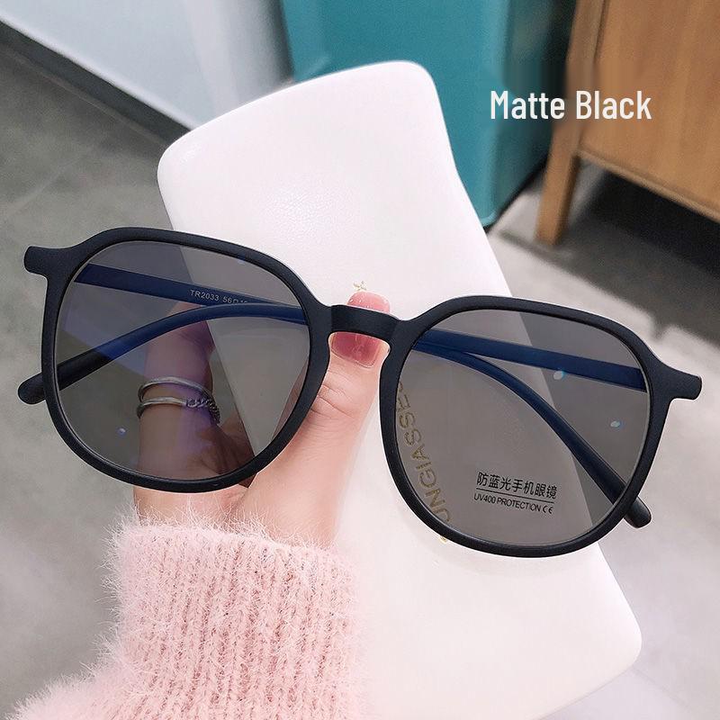 Фотохромные очки с большими оправами, меняющие цвет, блокирующие синий свет, для женщин с диоптриями