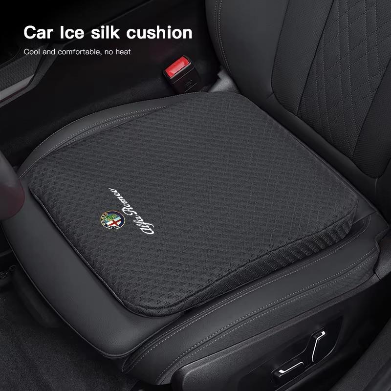 For Alfa Romeo Car Seat Covers Ice Silk Height Increasing Cushion For Alfa Romeo Giulietta Mito 159 Giulia Stelvio 156 147 Tonal