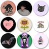 32/44/58mm Animal Badge Fashion Round Tinplate Brooch Pins for Clother Backpack Jewelry Accessorie Gifts