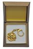 Dogue de Bordeaux, French Mastiff, Bordeauxdog I – Gilded key ring with dog in gift box, handbag decoration | Art-Dog