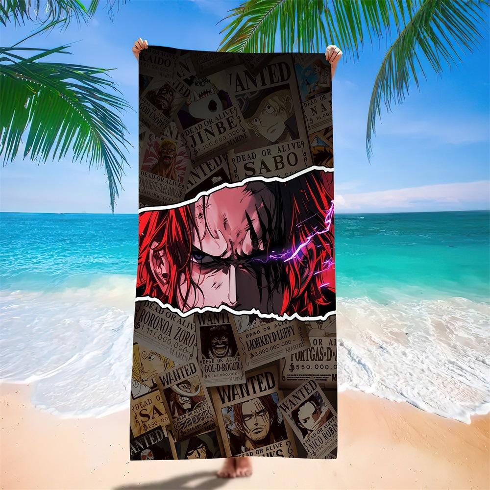 New Anime Character Printed Microfiber Beach Towel Quick Dry Water Absorbent Bath Towel