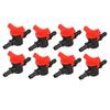 8Pcs Straight Through Switch Valve Garden Hose Faucet Irrigation Water Valve 8/11mm  Pipe Drip Hose Connector Shut-Off Switch