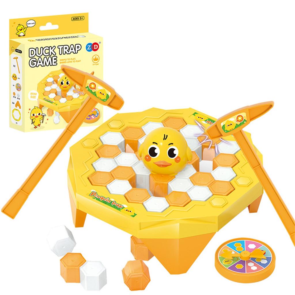Save Penguin Ice Block Breaking Game Mini Penguin Trap/ Frog/ Duck Break Ice Game Set With Turntable For Parent-Child Toy