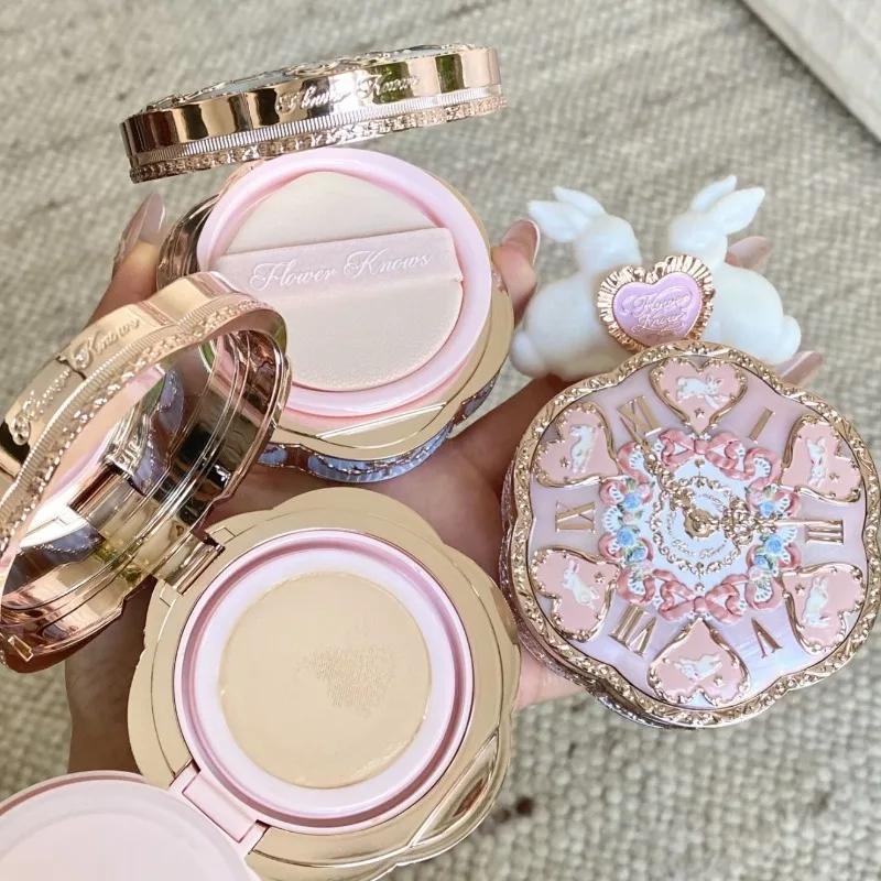 Flowerknows Bunny Garden Cushion Cream: Стойкая матирующая тональная основа с отбеливающим эффектом