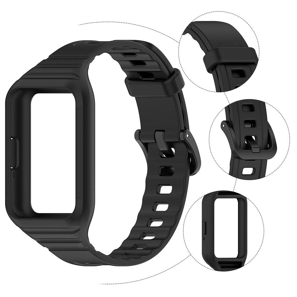 Силиконовый дизайнерский ремешок с чехлом, быстросъемный сменный ремешок для часов Samsung Galaxy Fit3, аксессуары для браслета