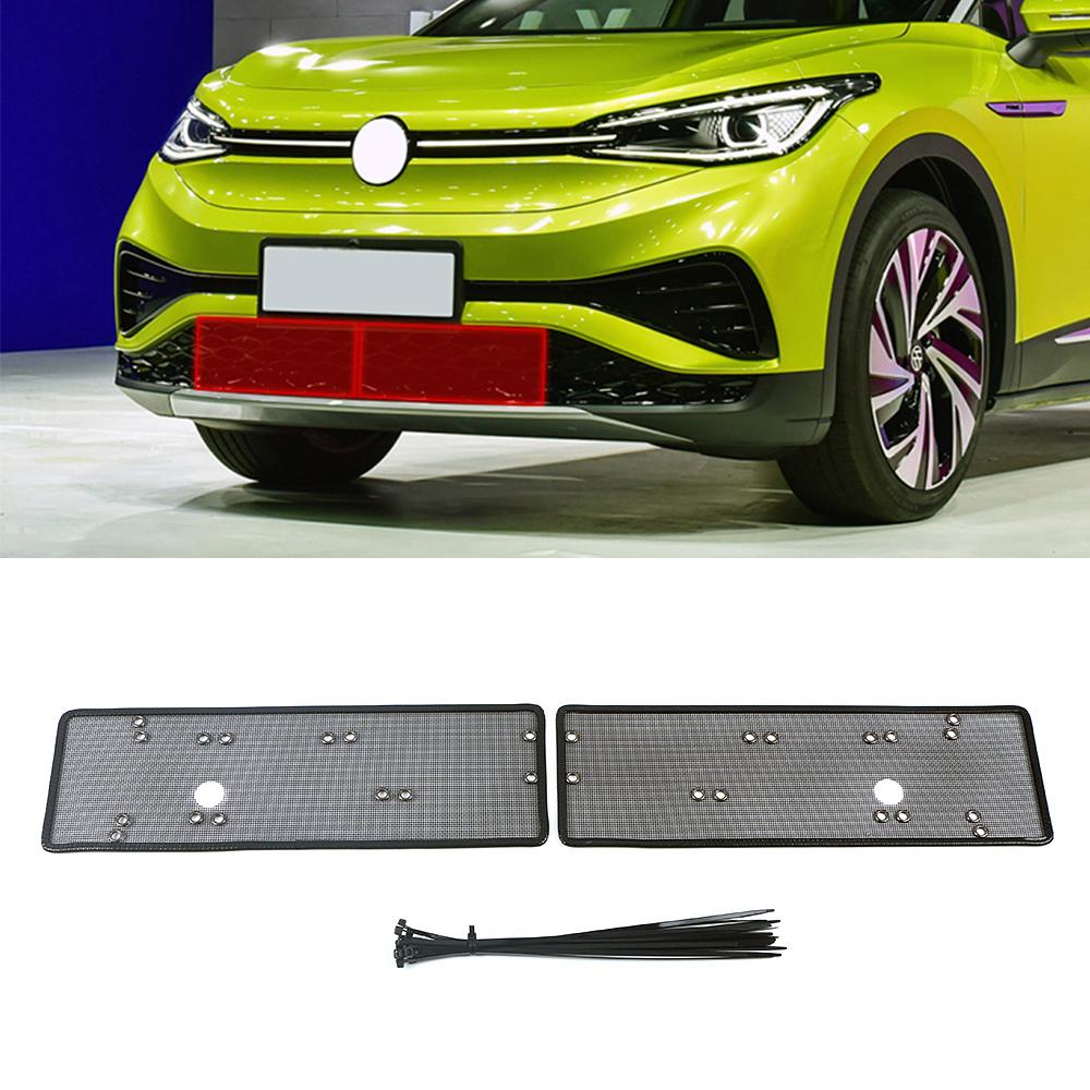 Для Volkswagen VW ID.4 ID.4X ID4 2024 2024 Передняя центральная решетка радиатора Сетка Вставка Сетка Аксессуары Защитный радиатор Анти-вредитель Мусор