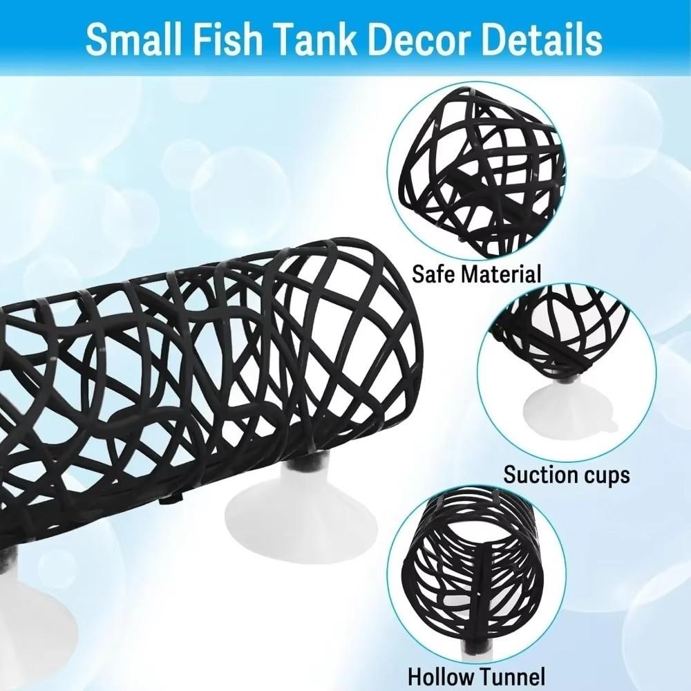 Hide Decoration Betta Fish Tunnel Tube Fighting Fish Resting Tunnel  Aquarium Accessories