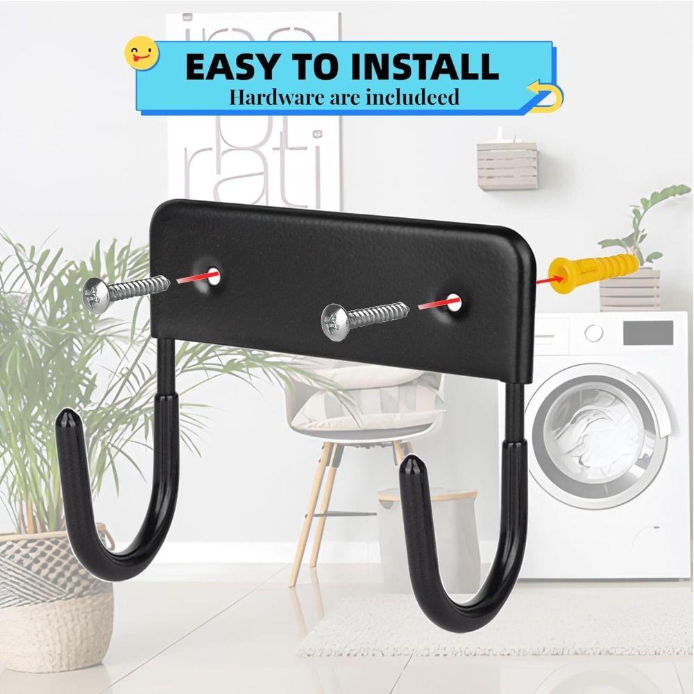 Easy Install Ironing Board Hanger Space Saving Iron Board Holder Laundry Room Storage