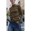 ZA Fall and Winter New Women's Clothing ZR Fashion Wind Silm Knot Decoration Stand Collar Long Sleeves Knitwear 8146109 506