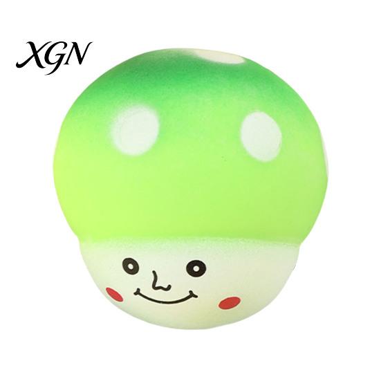Anti-stress Hand Toy Squeeze Mushroom Shape Slow Rebound Decompression Cartoon Bright Color Stress Relief Ball Desktop Ornament Sensory Fidget