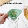Силиконовая телескопическая воронка термостойкая складная воронка портативная маленькая кухонная воронка для наполнения бутылок