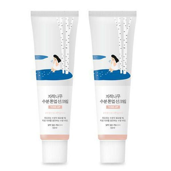 ROUND LAB Березовый Сок Увлажняющий Тон-ап Солнцезащитный Крем SPF 50+ PA++++(4 варианта)