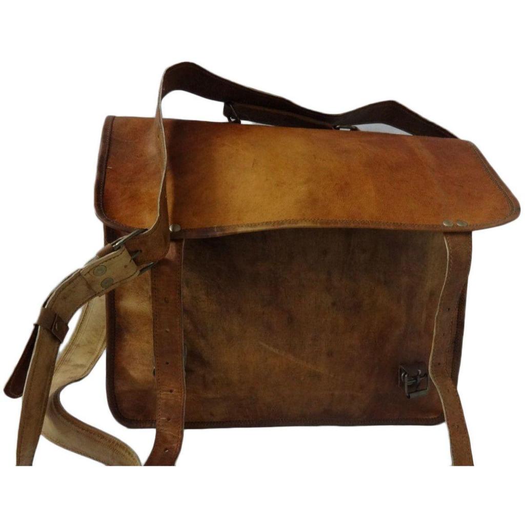 Мужская однотонная сумка из натуральной кожи, сумка для ноутбука, коричневый портфель-мессенджер